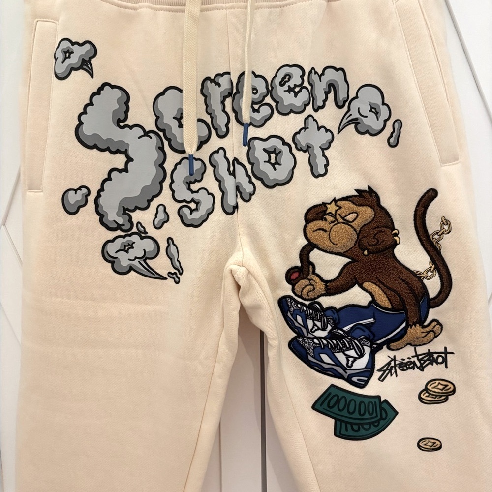Cartoon sweatpants joggers fleece NWT